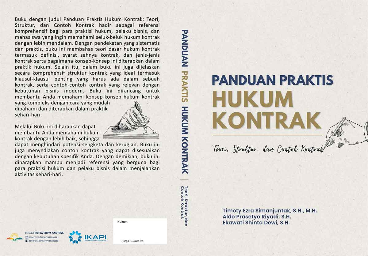 Sampul Panduan Praktis Hukum Kontrak Teori, Struktur, dan Contoh Kontrak