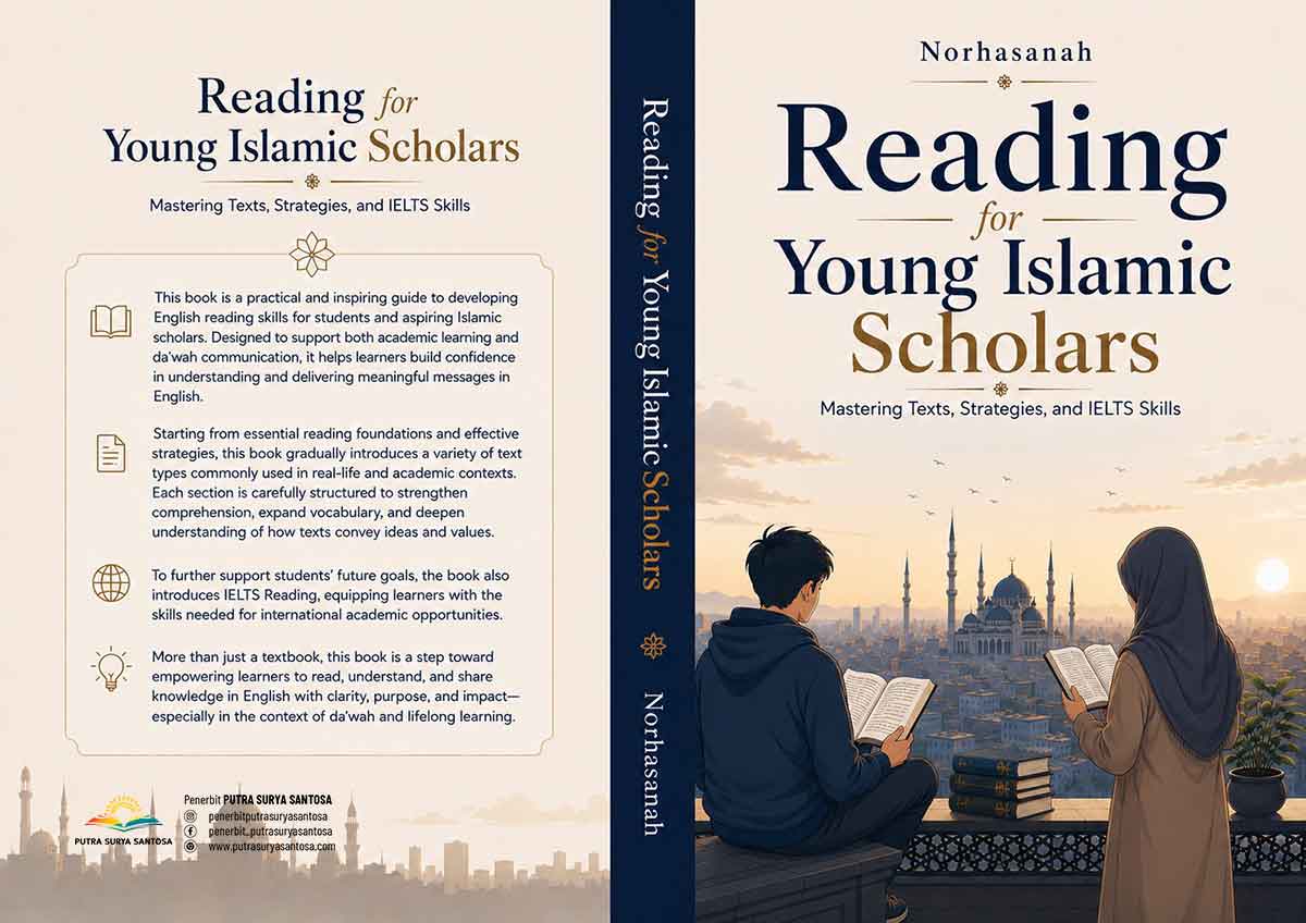 Sampul Reading for Young Islamic Scholars: Mastering Texts, Strategies, and IELTS Skills