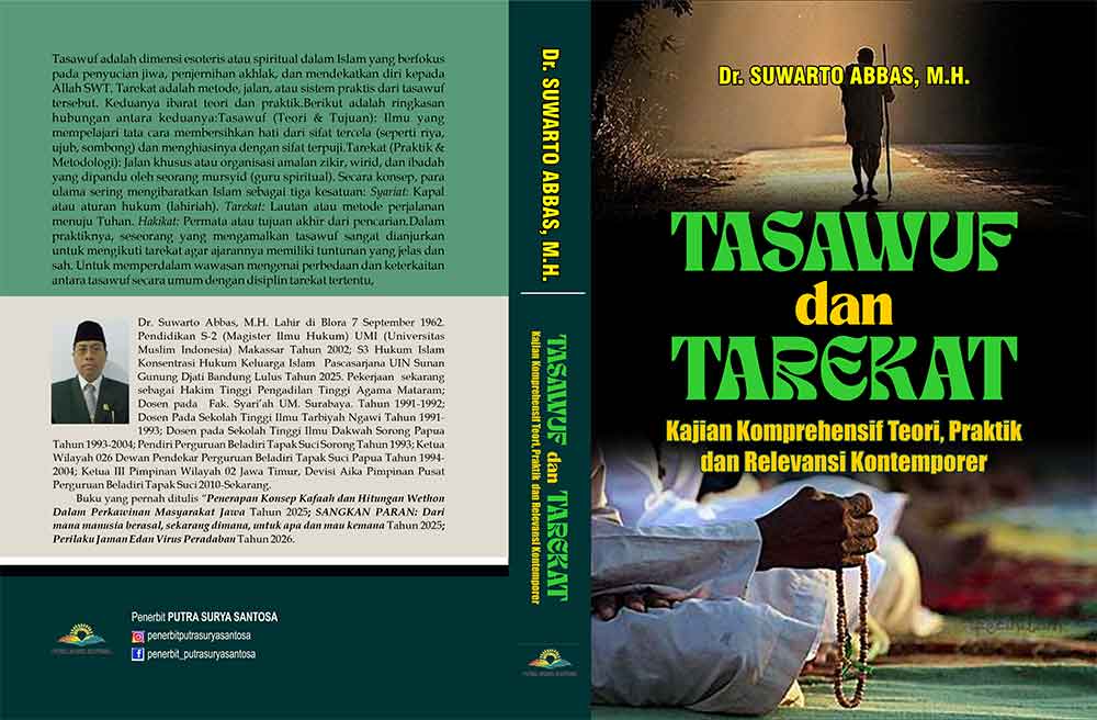 Sampul Tasawuf dan Tarekat: Kajian Komprehensif Teori, Praktik, dan Relevansi Kontemporer