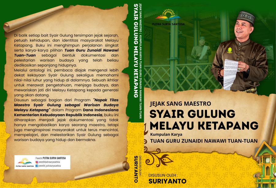Sampul Jejak Sang Maestro: Syair Gulung Melayu Ketapang, Kumpulan Karya Tuan Guru Zunaidi Nawawi Tuan-Tuan
