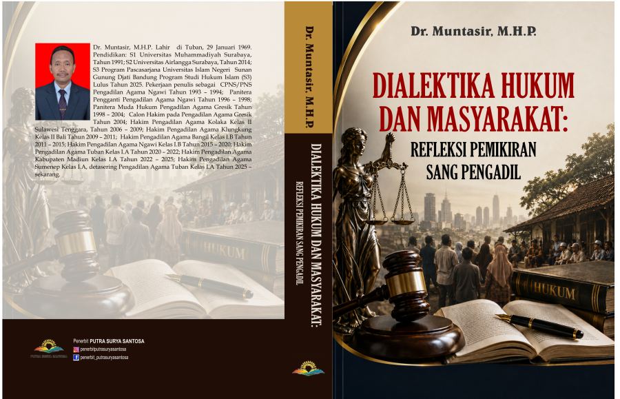 Sampul Dialektika Hukum dan Masyarakat: Refleksi Pemikiran Sang Pengadil