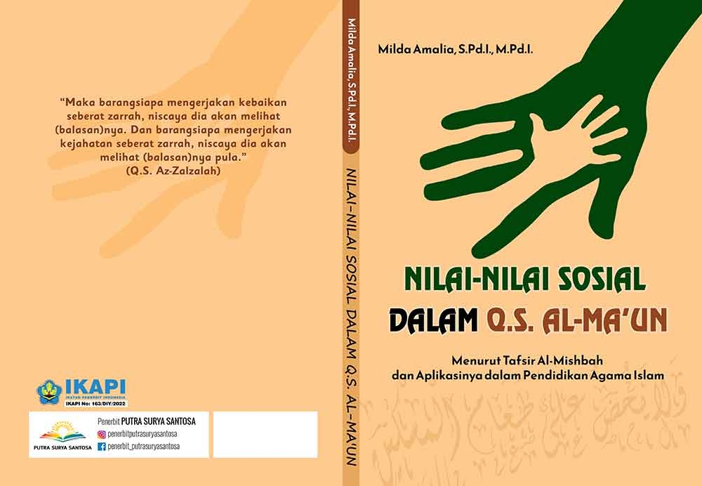 Sampul NILAI-NILAI SOSIAL  DALAM Q.S. AL-MA’UN Menurut Tafsir Al-Misbah dan Aplikasinya dalam Pendidikan Agama Islam