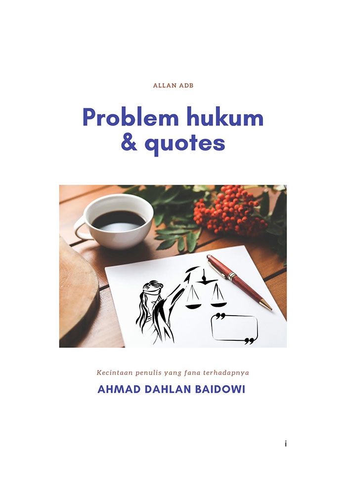 Sampul Problem Hukum & Quotes