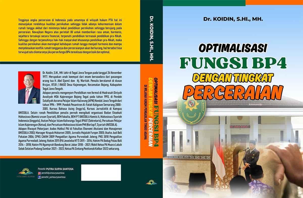 Sampul OPTIMALISASI FUNGSI BP4 DENGAN TINGKAT PERCERAIAN