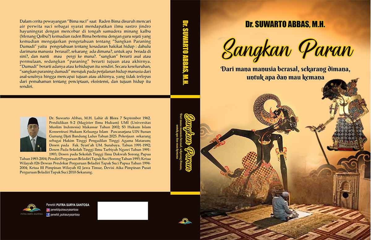 Sampul SANGKAN PARAN Dari mana manusia berasal, sekarang dimana, untuk apa dan mau kemana
