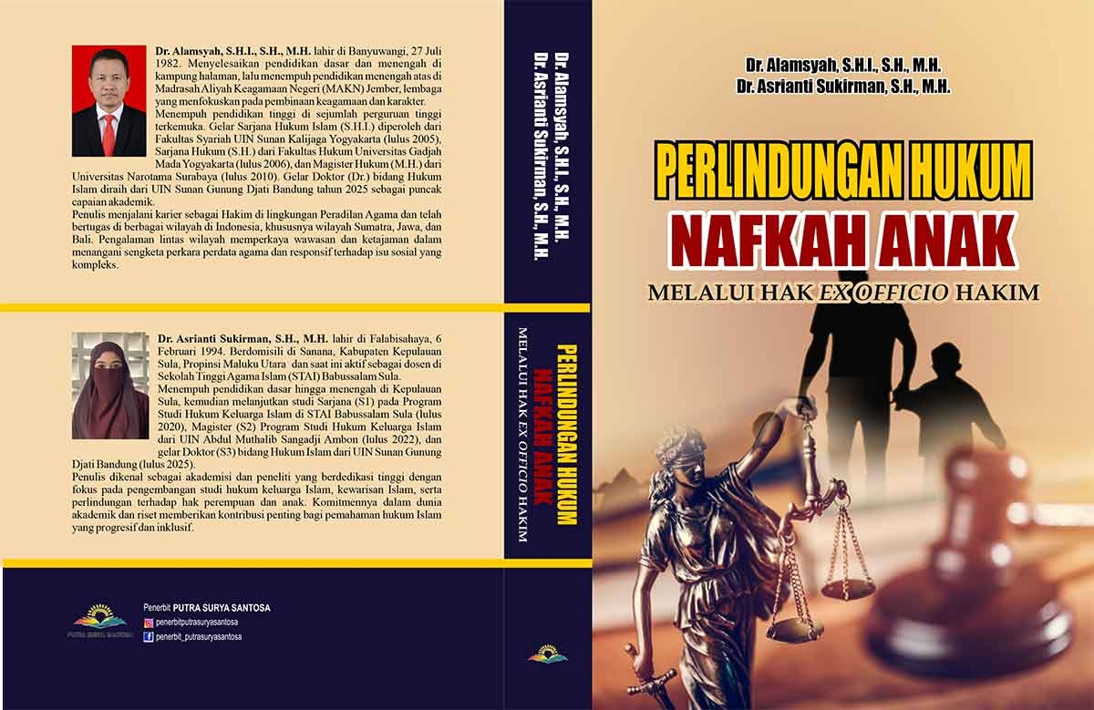 Sampul PERLINDUNGAN HUKUM NAFKAH ANAK MELALUI HAK EX OFFICIO HAKIM
