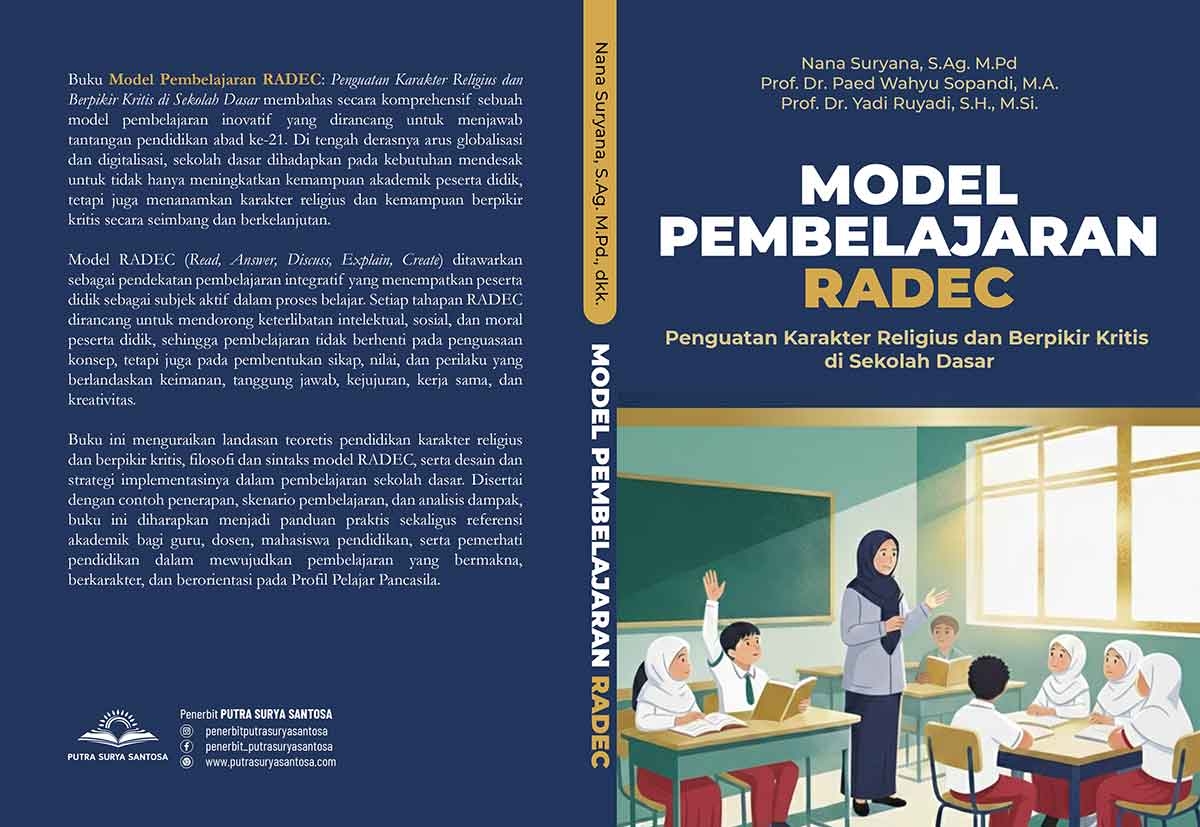 Sampul Model Pembelajaran RADEC: Penguatan Karakter Religius dan Berpikir Kritis di Sekolah Dasar
